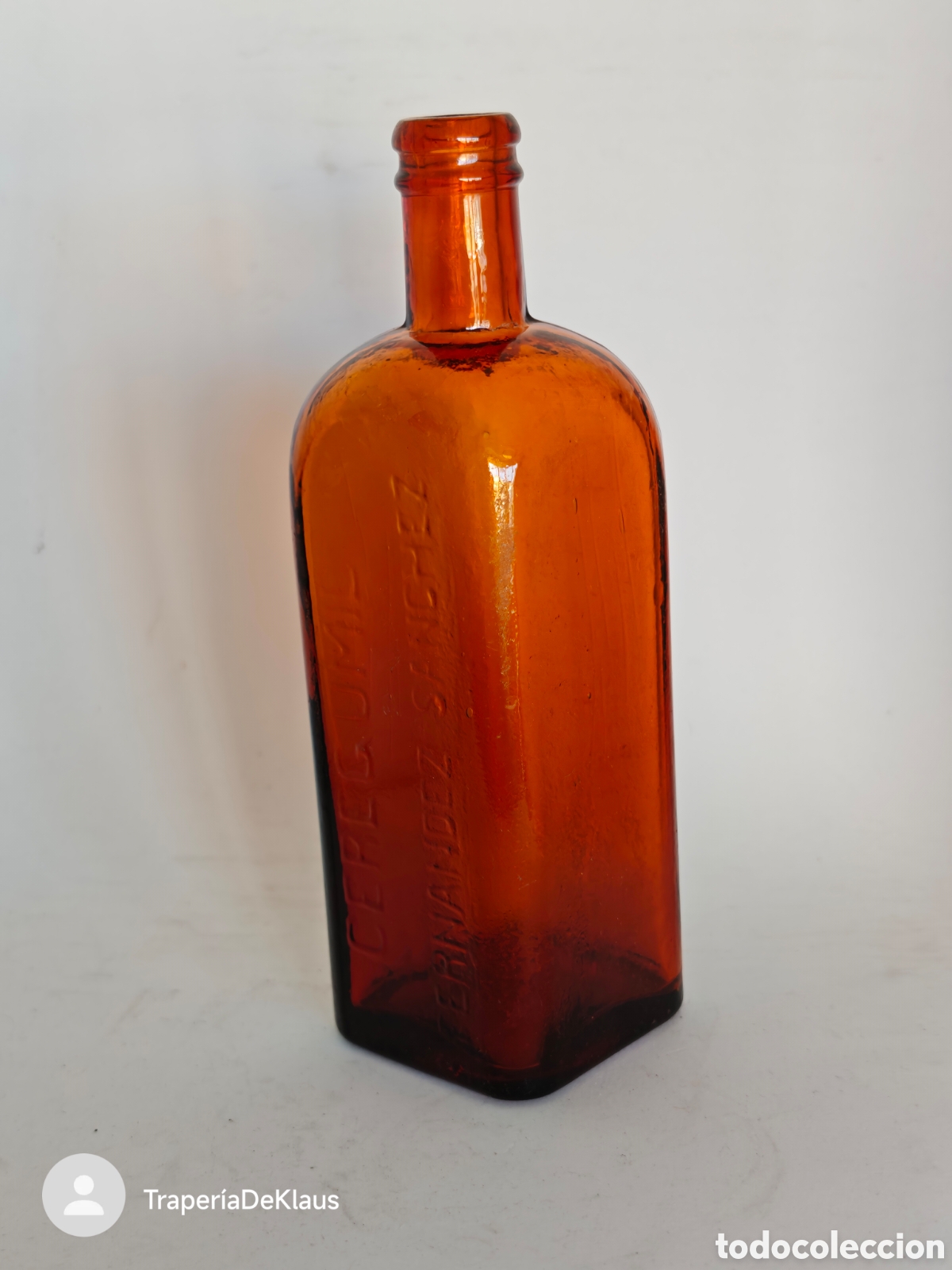 Antig&uuml;edades: Antigua botella - frasco farmacia - ceregumil - fernandez sanchez - car240