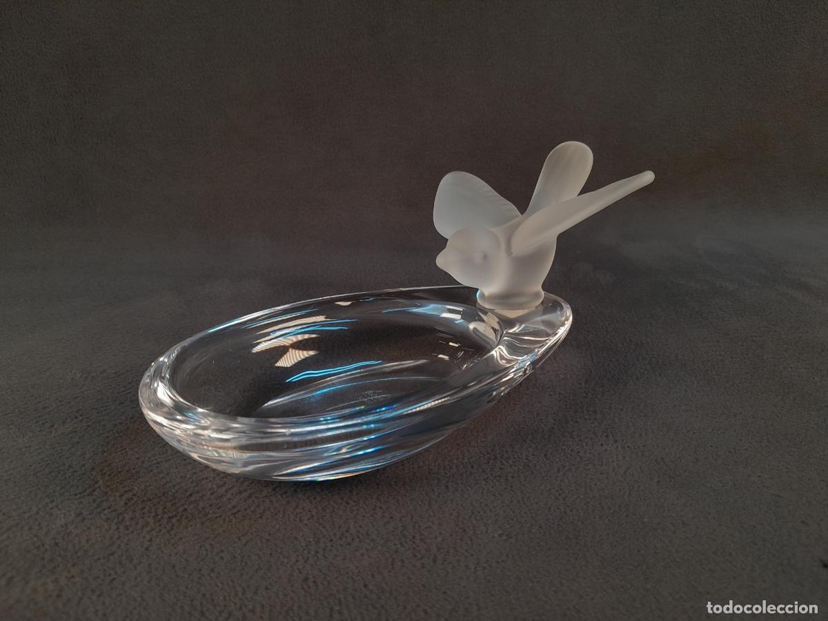 Antiquit&auml;ten: VACIA BOLSILLOS.CRISTAL DE SEVRES CON FIGURA DE P&Aacute;JARO EN CRISTAL SATINADO.FRANCIA.MEDIADOS S.XX