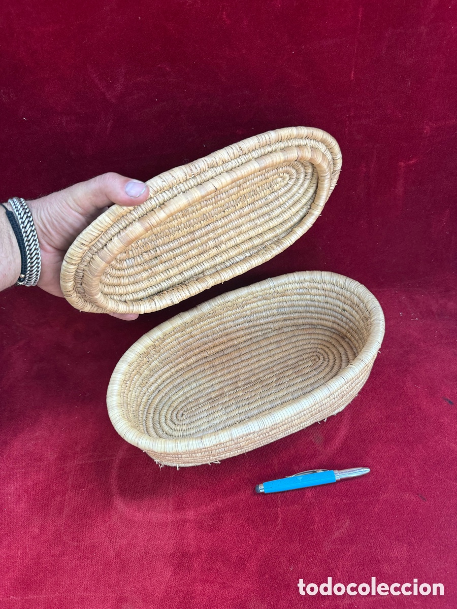 Antig&uuml;edades: Antiga cesta o tuper para la comida!