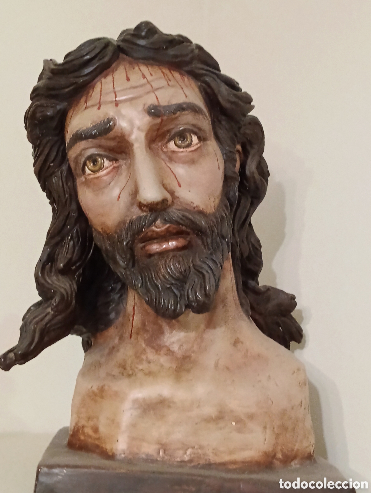 Antig&uuml;edades: BUSTO DE CRISTO TAMA&Ntilde;O NATURAL