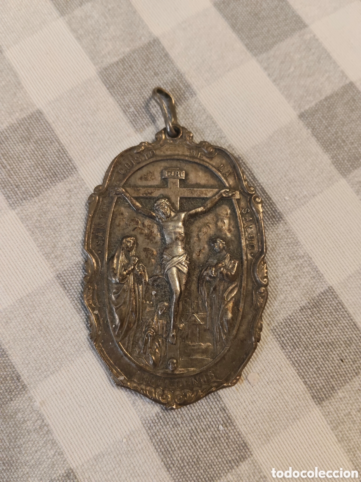 Antig&uuml;edades: Impresionante medalla Religiosa - Foto 3