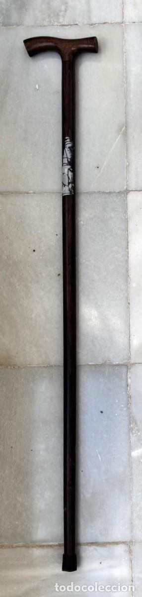 Antig&uuml;edades: BASTON DE MADERA CON EMPU&Ntilde;ADURA CLASICA. BASTON-19