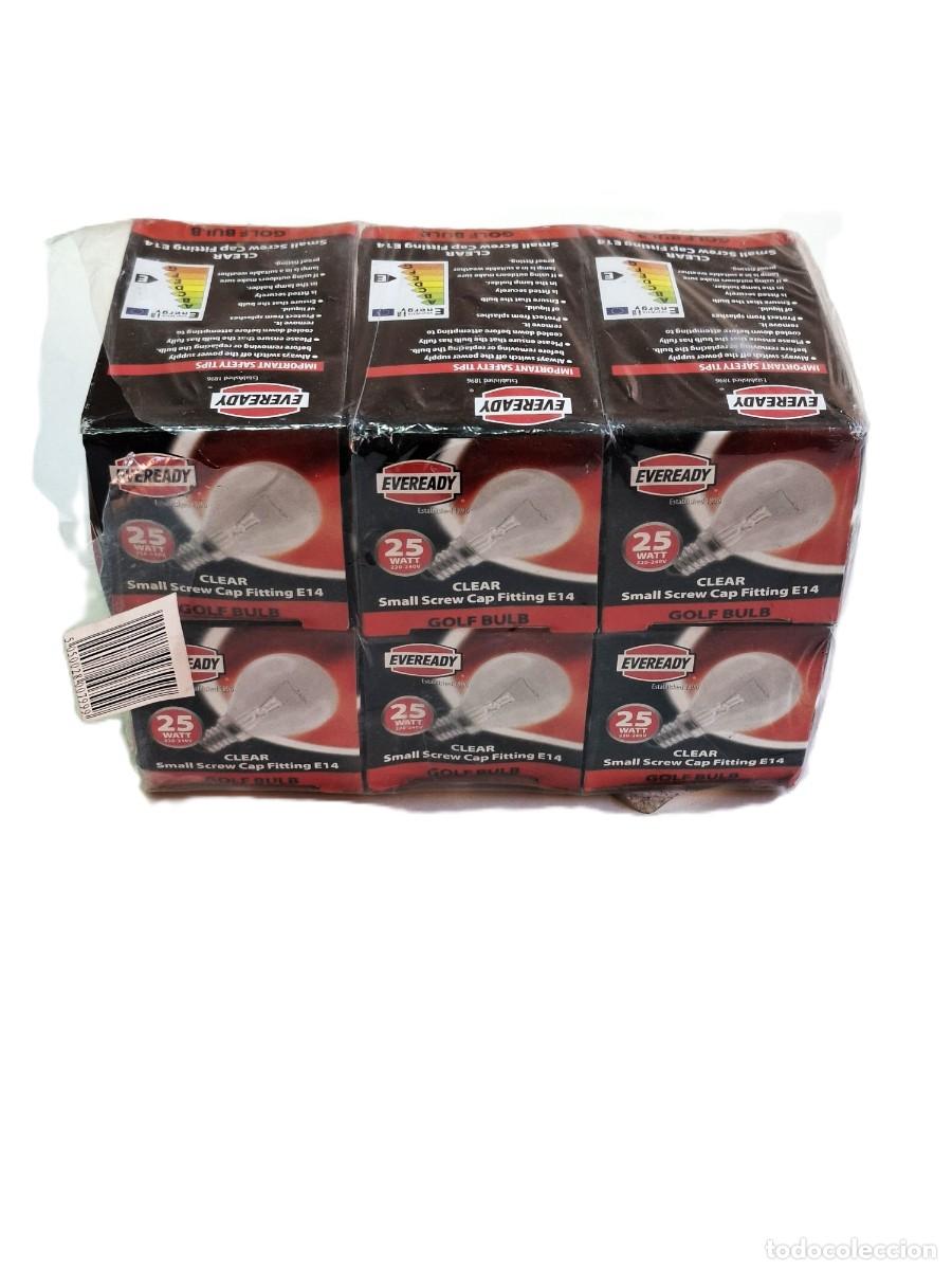 Antig&uuml;edades: 6- EVEREADY 25W ES 14 CLEAR GOLF BULB