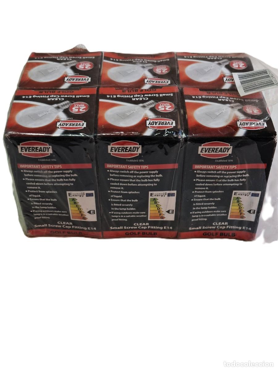 Antig&uuml;edades: 6- EVEREADY 25W ES 14 CLEAR GOLF BULB - Foto 3