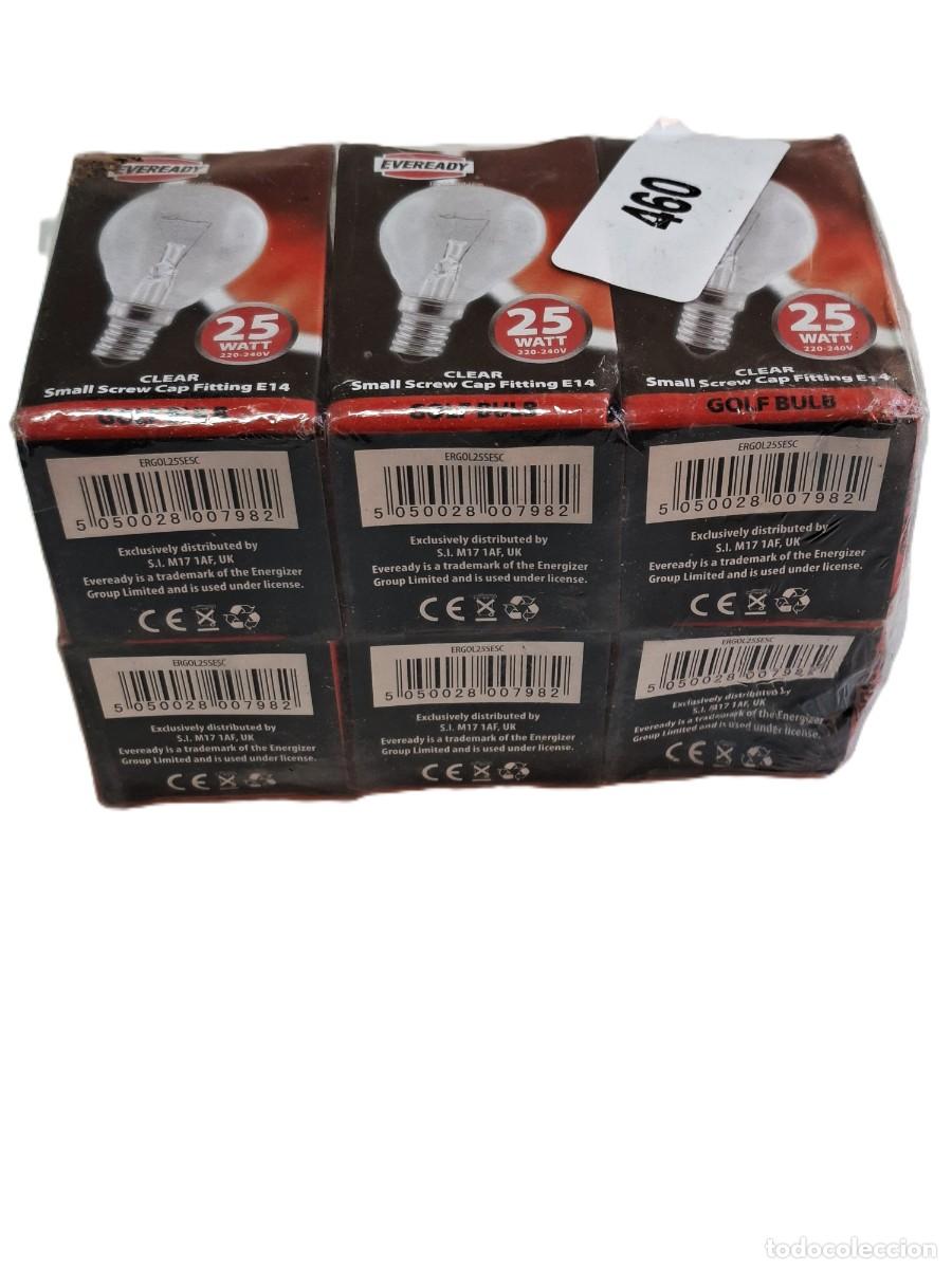Antig&uuml;edades: 6- EVEREADY 25W ES 14 CLEAR GOLF BULB - Foto 4