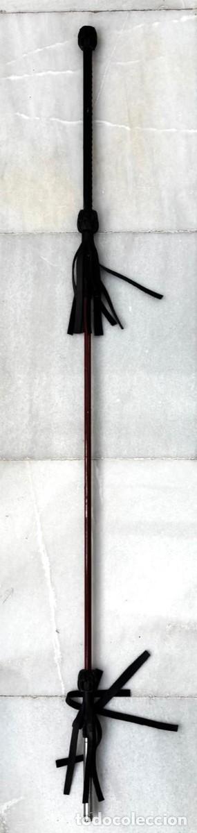 Antig&uuml;edades: VARA GITANA O CACHABA DE METAL FORRADO. BASTON-27