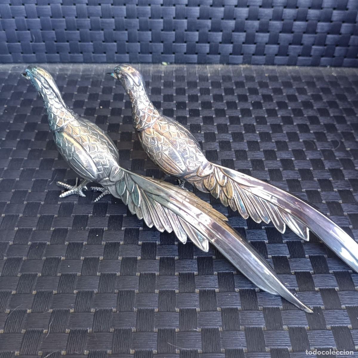 Antig&uuml;edades: PAREJA PAVOS REALES antiguos