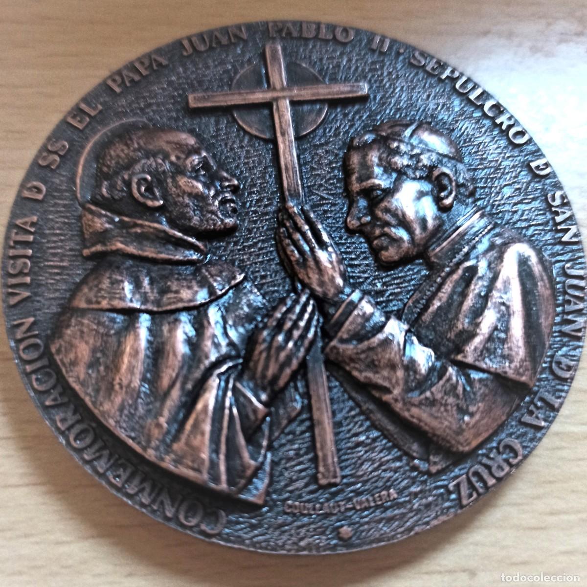 Antig&uuml;edades: Medalla visita del Papa Juan Pablo II a Segovia