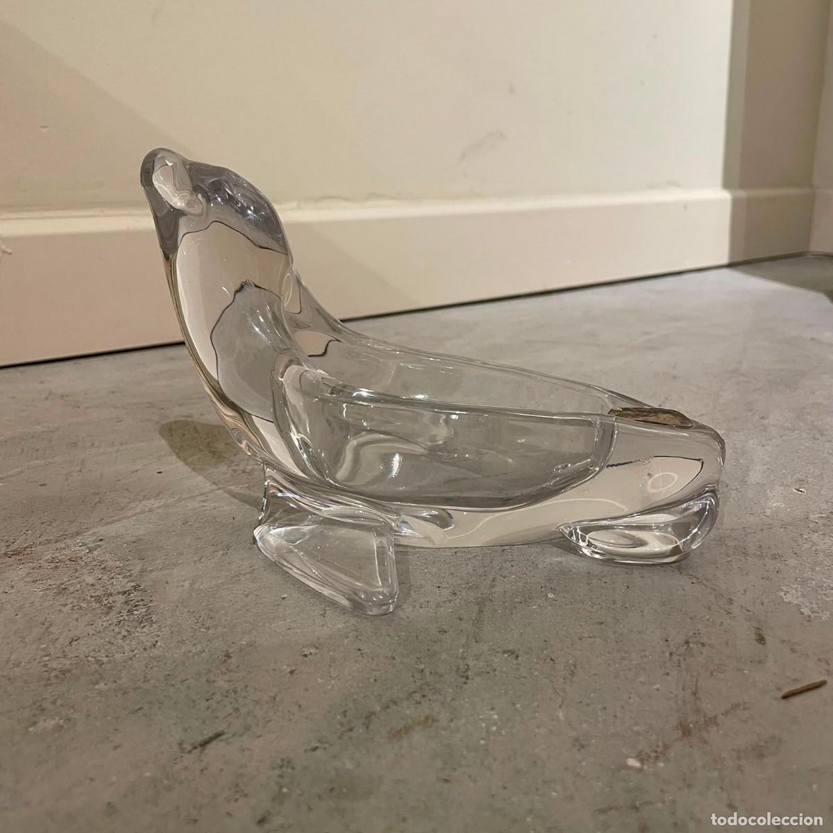 Antig&uuml;edades: Foca cenicero en vidrio de Murano de Mediados del siglo XX