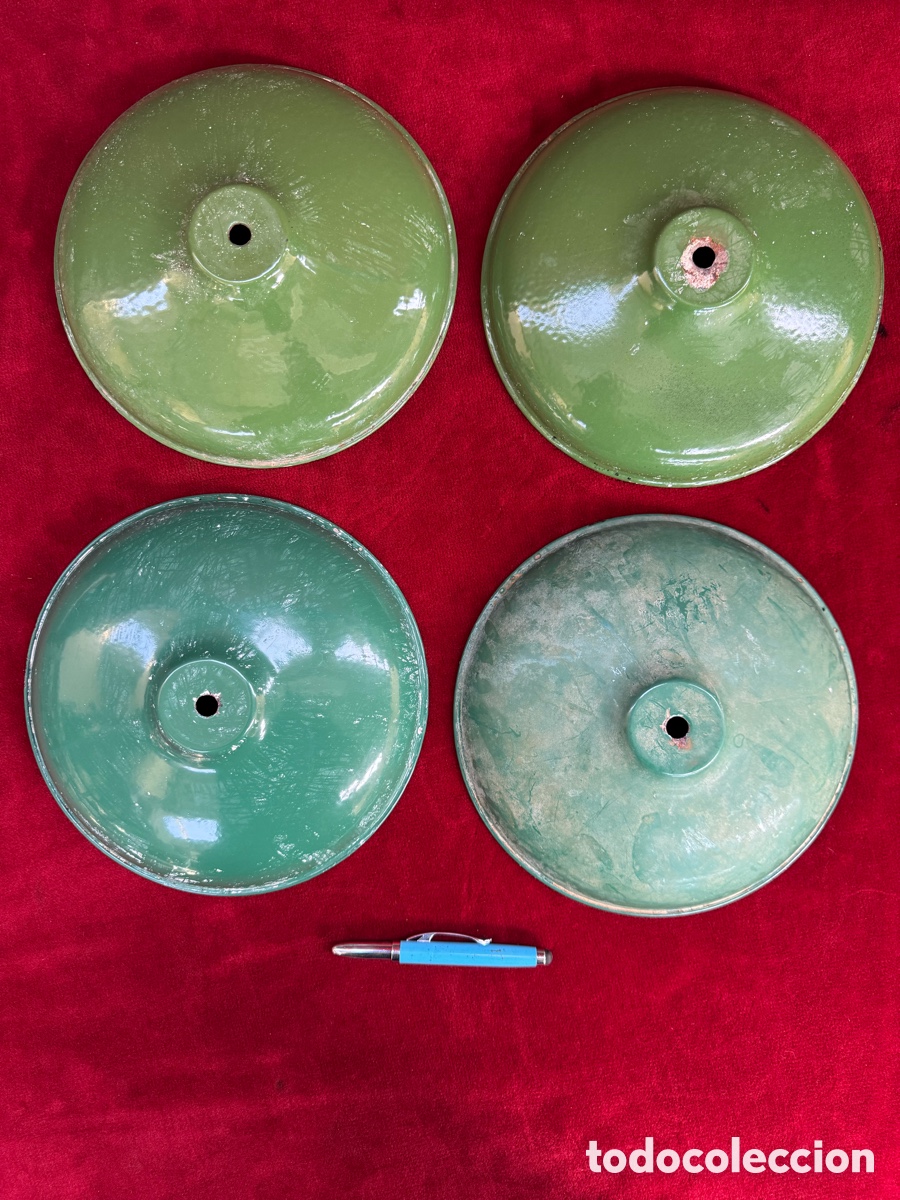 Antig&uuml;edades: Lote de 4 antiguas tulioas esmaltadas!