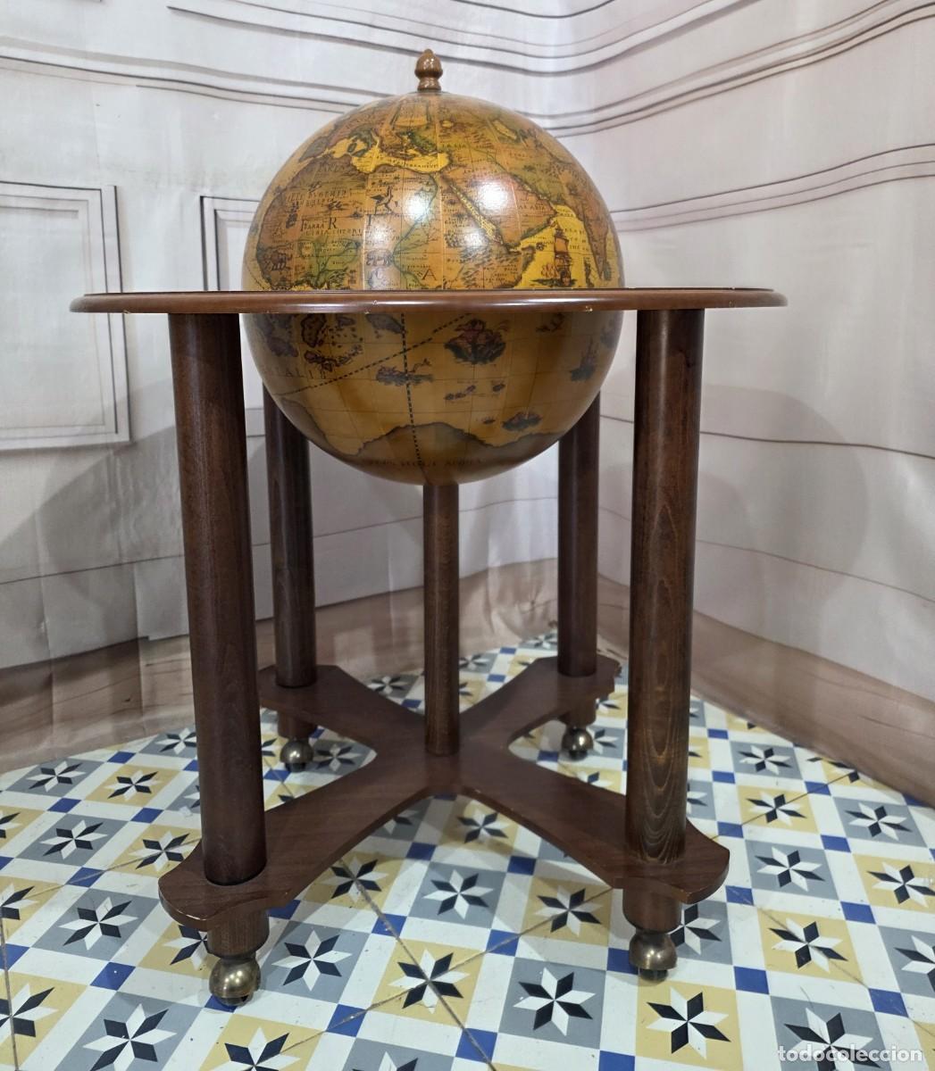 Antig&uuml;edades: Mueble bar estilo globo terr&aacute;queo vintage