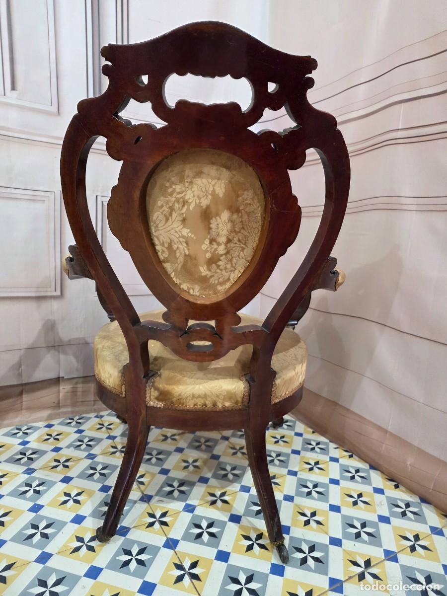 Antig&uuml;edades: Sill&oacute;n antiguo estilo rococ&oacute; franc&eacute;s - Foto 7