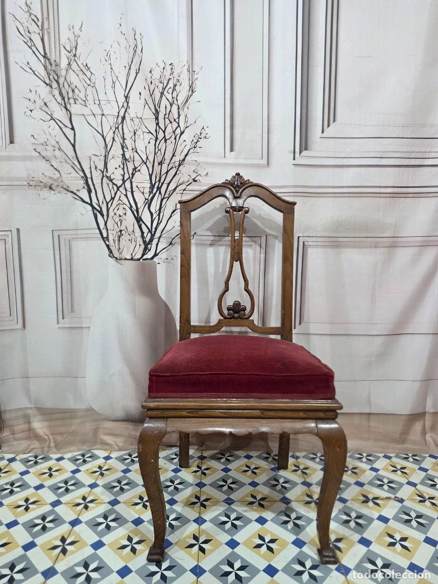 Antig&uuml;edades: Silla de madera de estilo Luis XVI - Foto 2