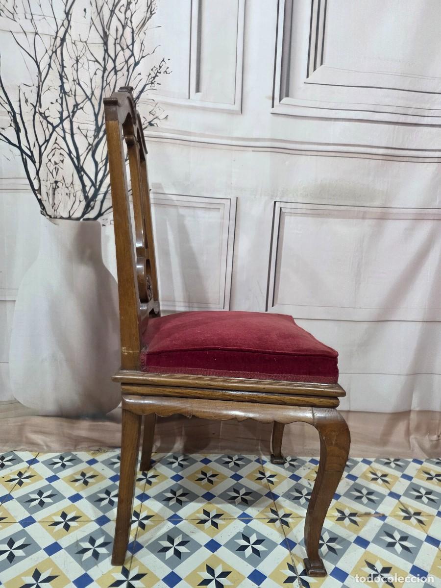 Antig&uuml;edades: Silla de madera de estilo Luis XVI - Foto 4
