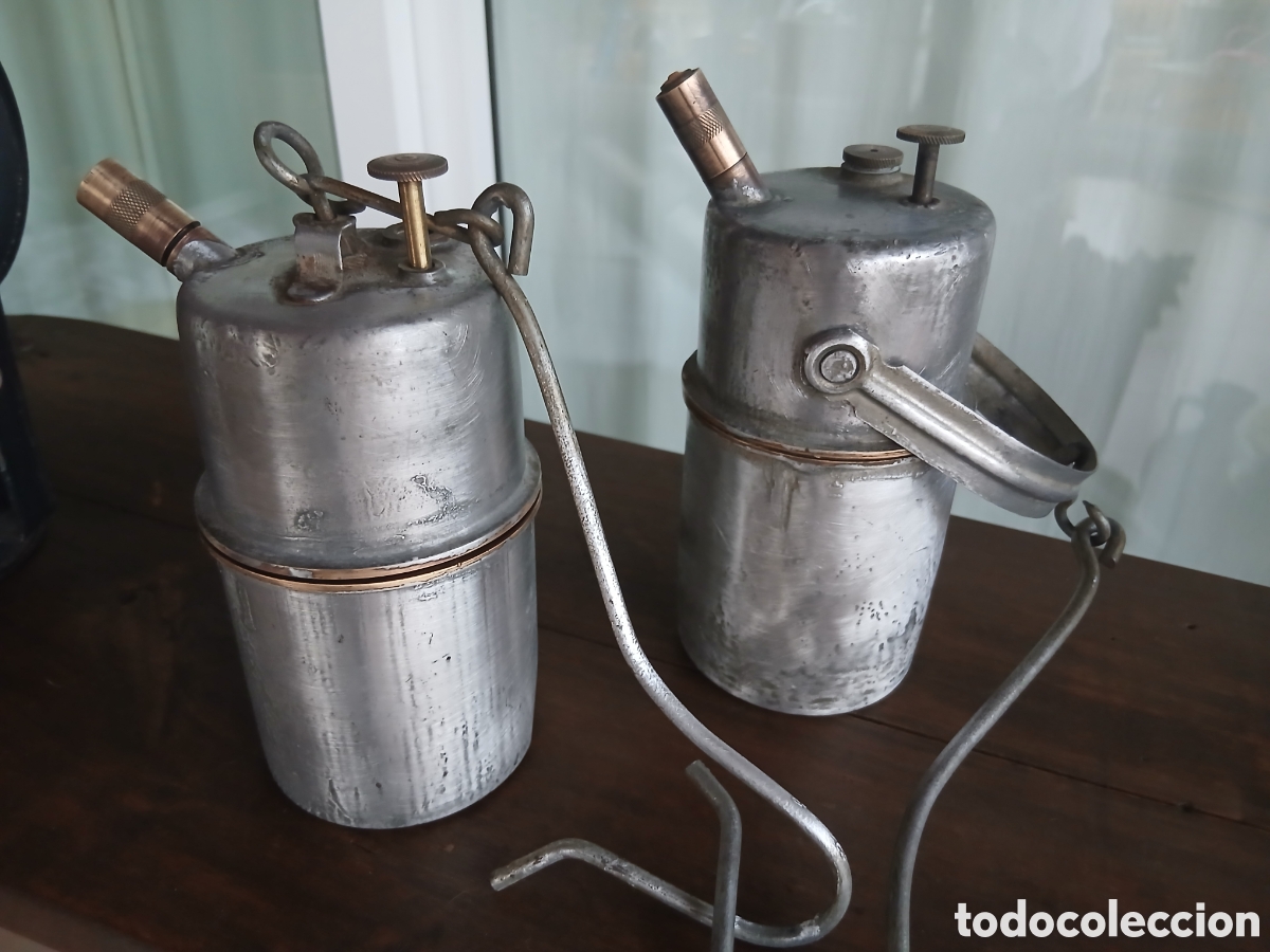 Antig&uuml;edades: Joya de principio de siglo XIX L&Aacute;MPARA MINERA DE HIDROCARBURO