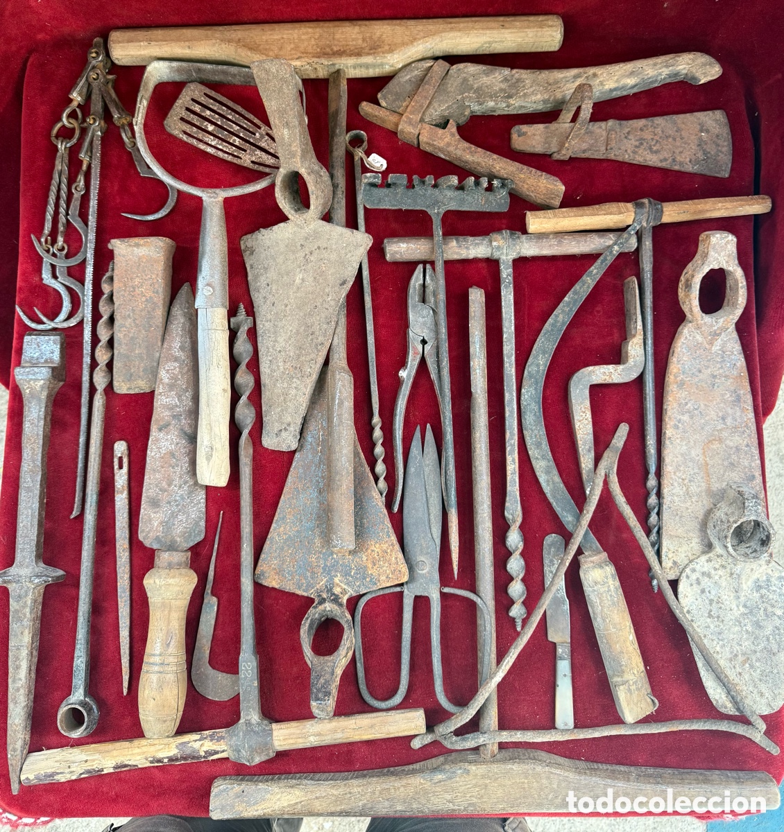 Antig&uuml;edades: Gran lote casi 20 kg de herramientas antiguas!