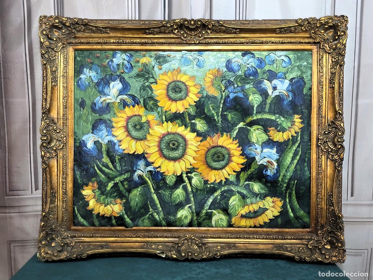 Antig&uuml;edades: Cuadro reproducci&oacute;n o interpretaci&oacute;n de la obra &rdquo;Girasoles e Iris&rdquo;