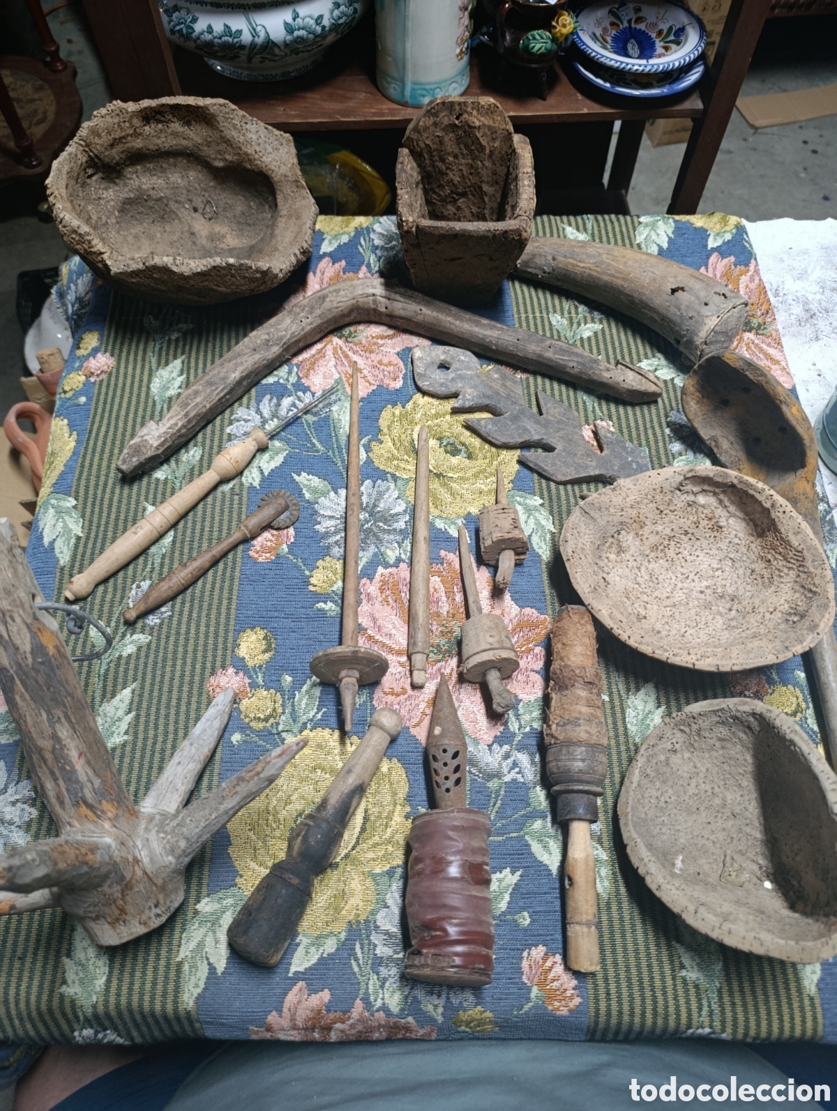 Antig&uuml;edades: Lote de arte pastoril de 20 pizeas.