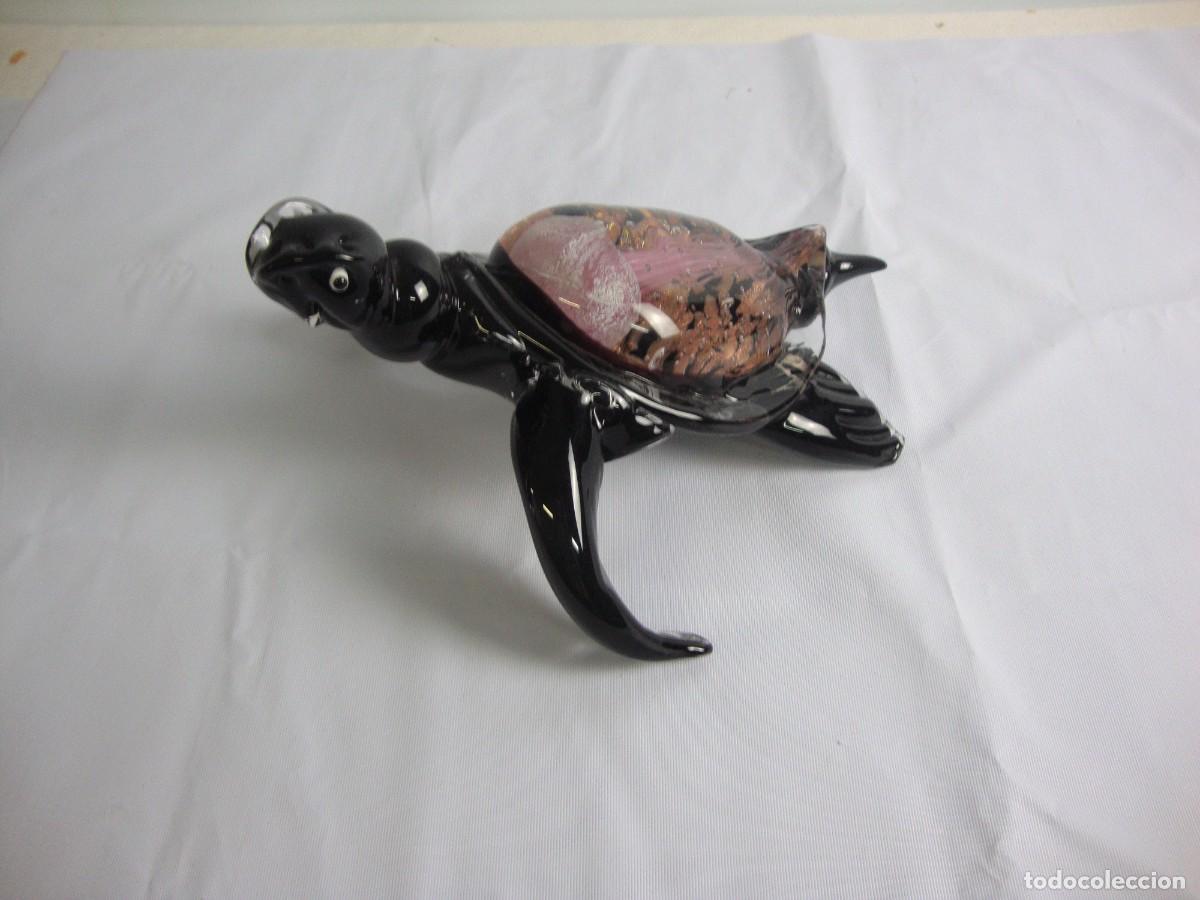 Antig&uuml;edades: Tortuga en cristal de Murano