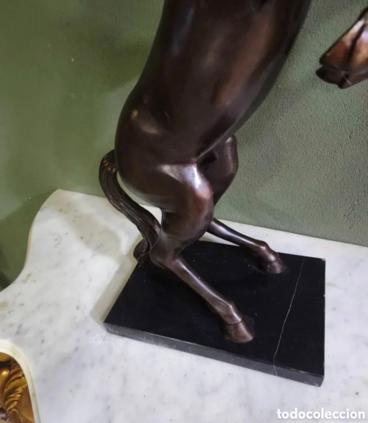 Antig&uuml;edades: Escultura de bronce caballo en corveta - Foto 6