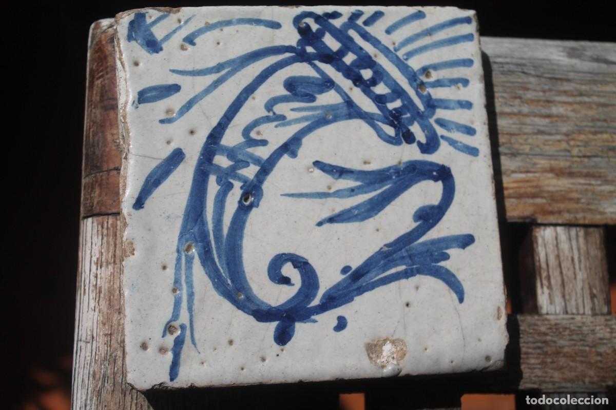 Antig&uuml;edades: azulejo de talavera siglo xvii