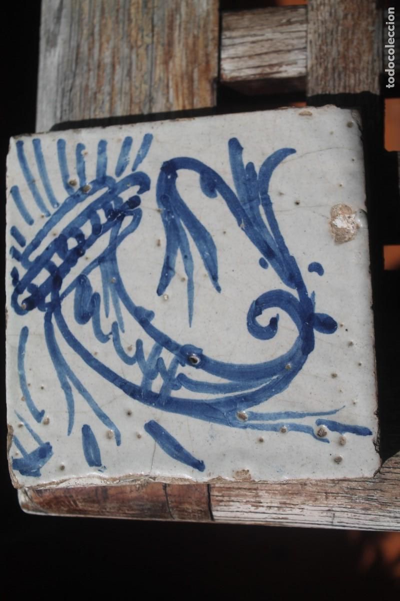Antig&uuml;edades: azulejo de talavera siglo xvii