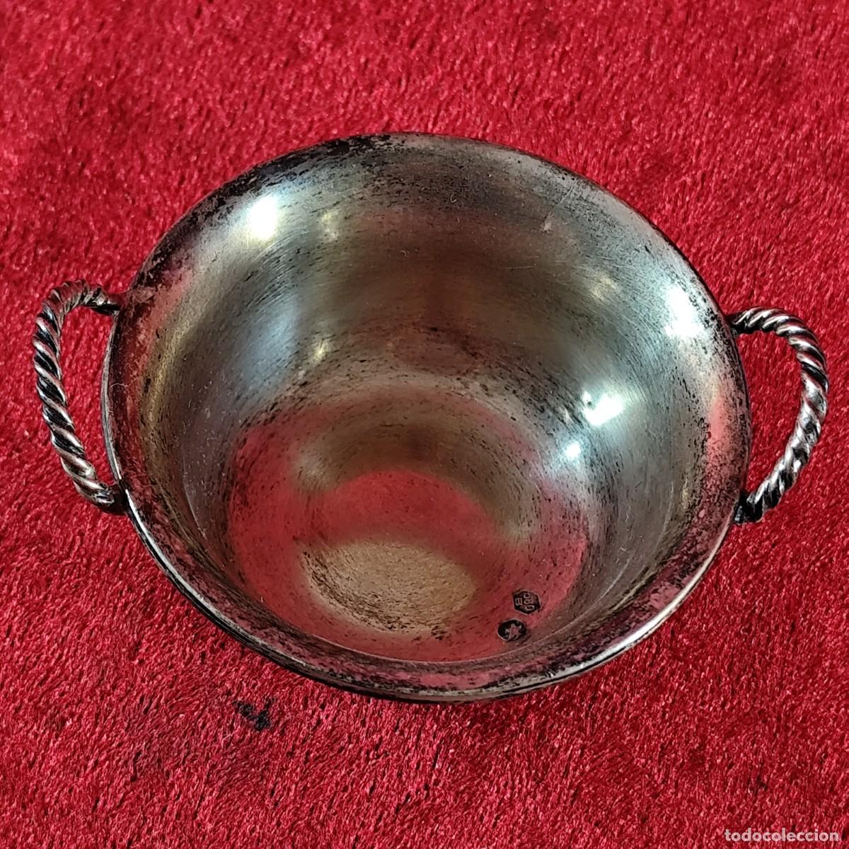 Antig&uuml;edades: PRECIOSA CESTA EN PLATA DE LEY CONTRASTADA - 7 X 6 CM - PLATA 925 - 20 GRAMOS PLATA