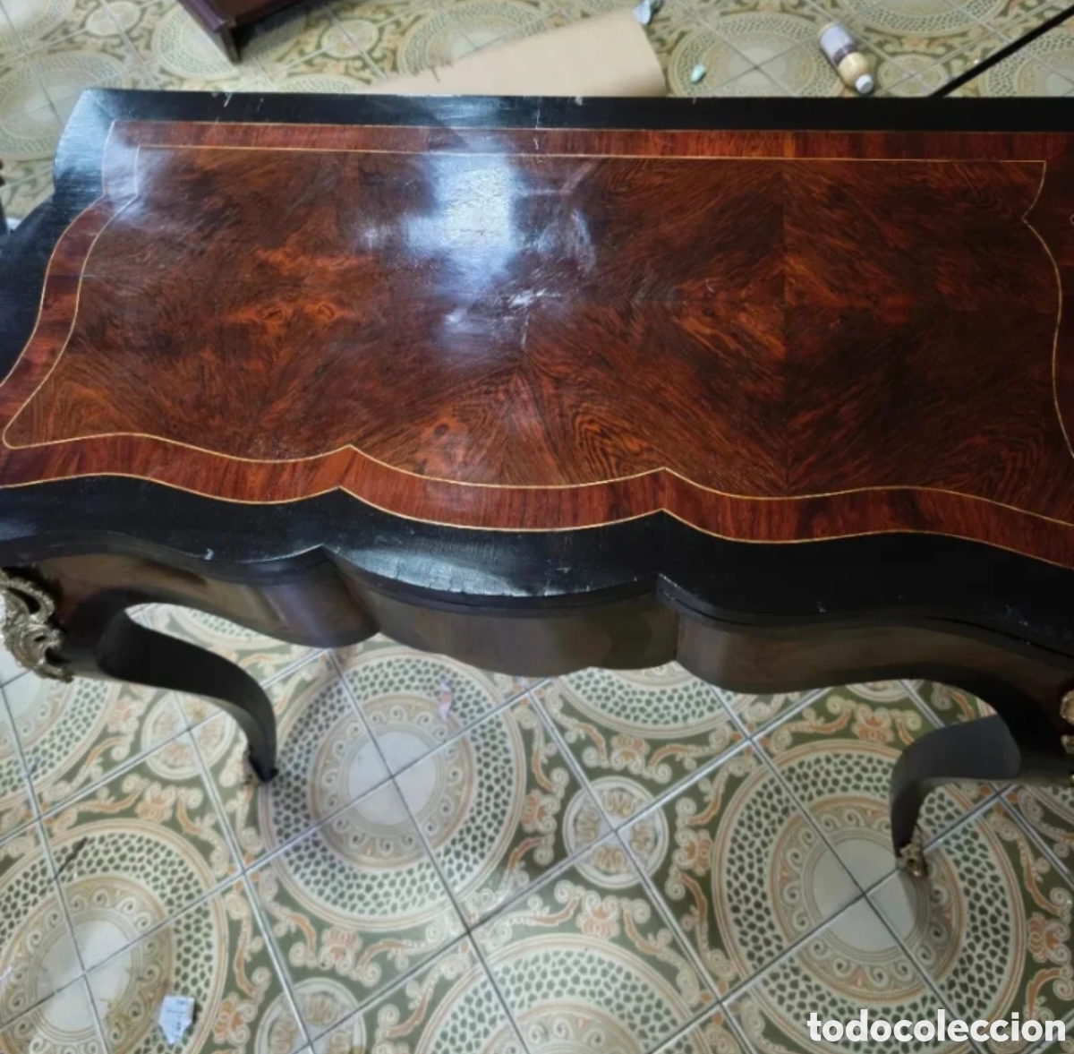 Antig&uuml;edades: Mesa de juego Napole&oacute;n III siglo XIX