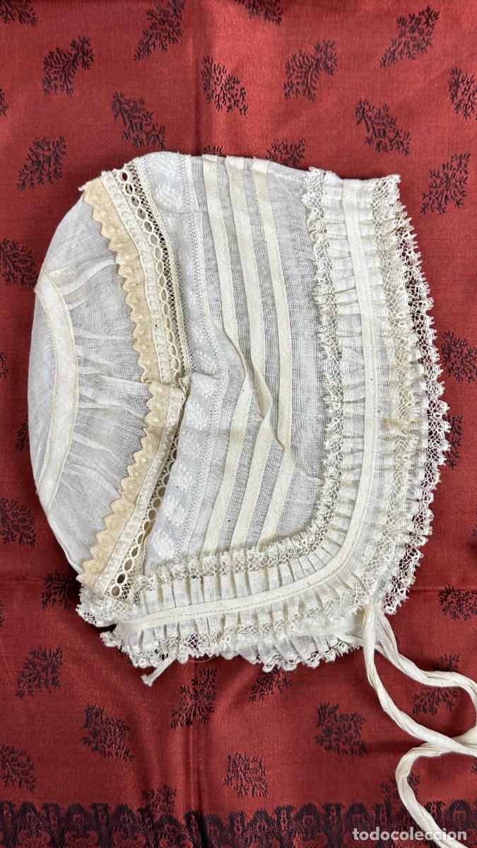 Antig&uuml;edades: Antiguo gorro de organza y encaje