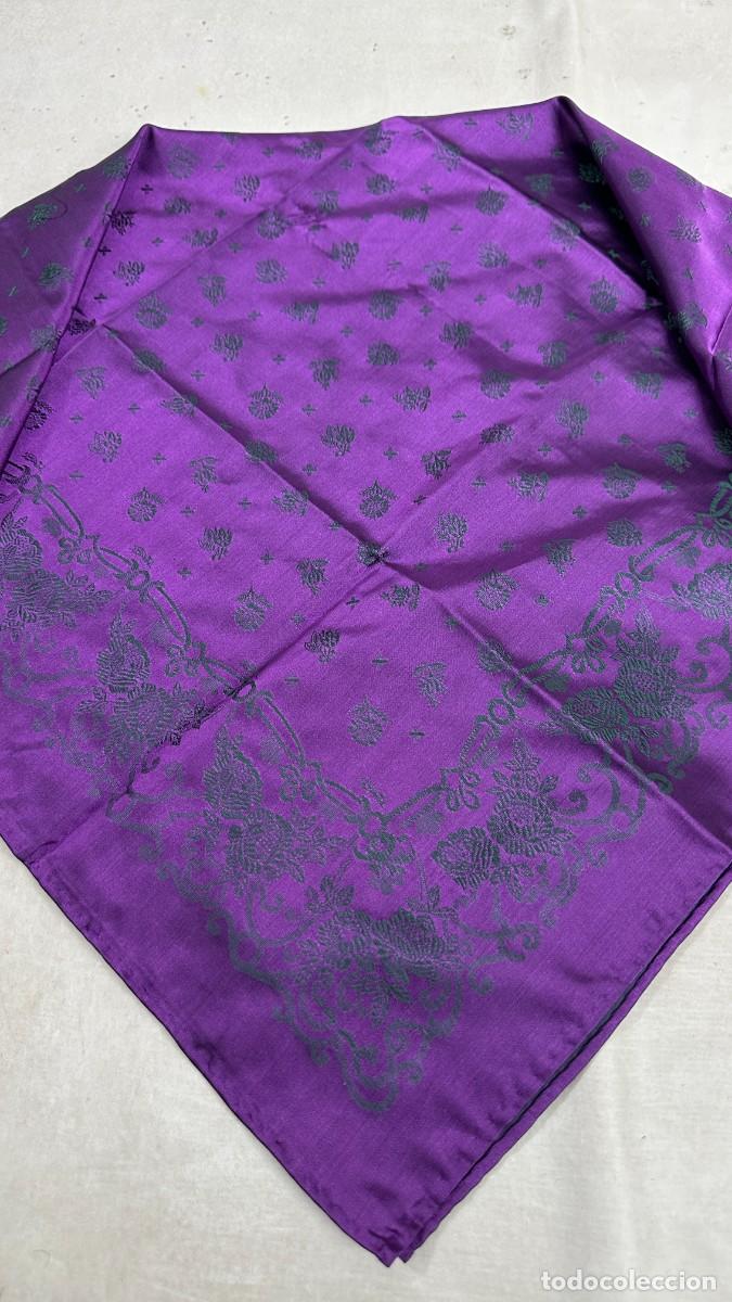 Antig&uuml;edades: Pa&ntilde;uelo de morado y verde - Foto 1