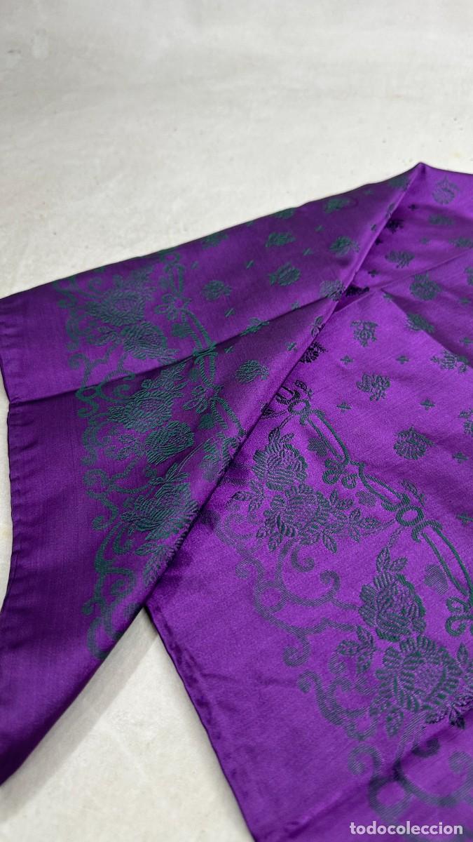 Antig&uuml;edades: Pa&ntilde;uelo de morado y verde - Foto 2