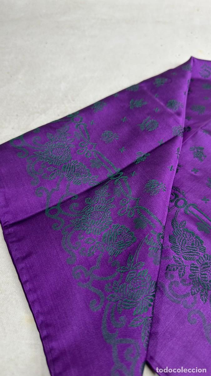 Antig&uuml;edades: Pa&ntilde;uelo de morado y verde - Foto 4