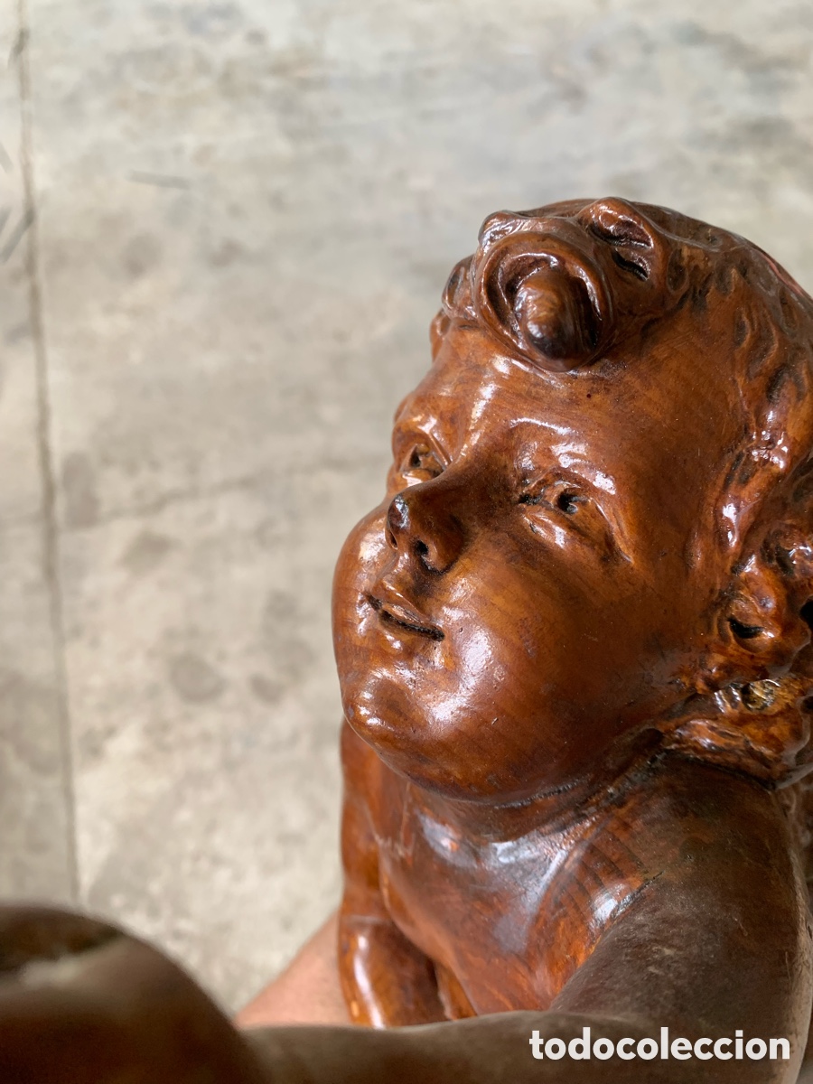 Antig&uuml;edades: &Aacute;ngel de madera para restaurar - Foto 7