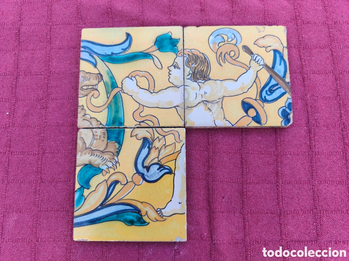 Antig&uuml;edades: AZULEJO AZULEJOS ANTIGUO JOSE LAFFITTE Y ROMERO? TRIANA PRIMEROS DE SIGLO XX EPOCA MENSAQUE