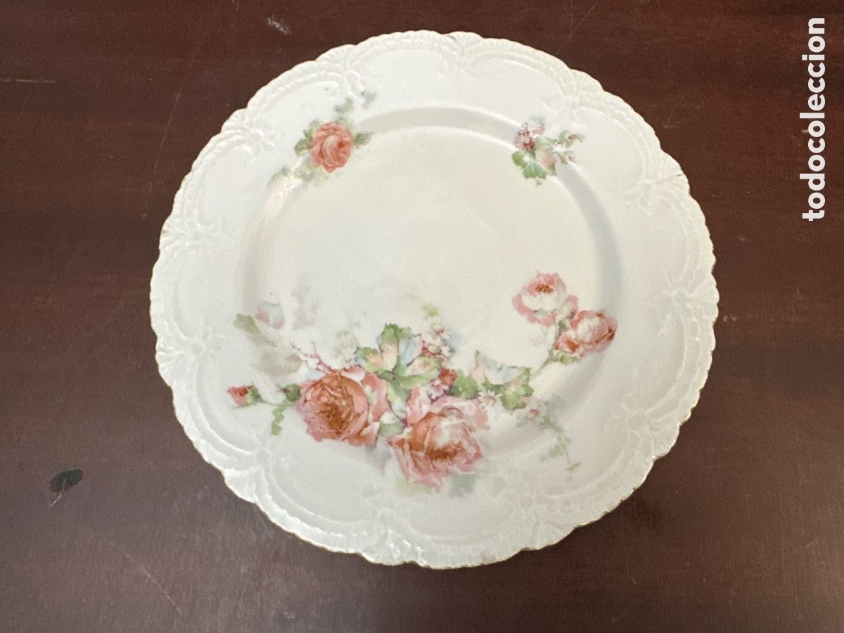 Antig&uuml;edades: ANTIGUO PLATO DE PORCELANA ESTILO MODERNISTA &iquest; LIMOGES ? CIRCA 1920