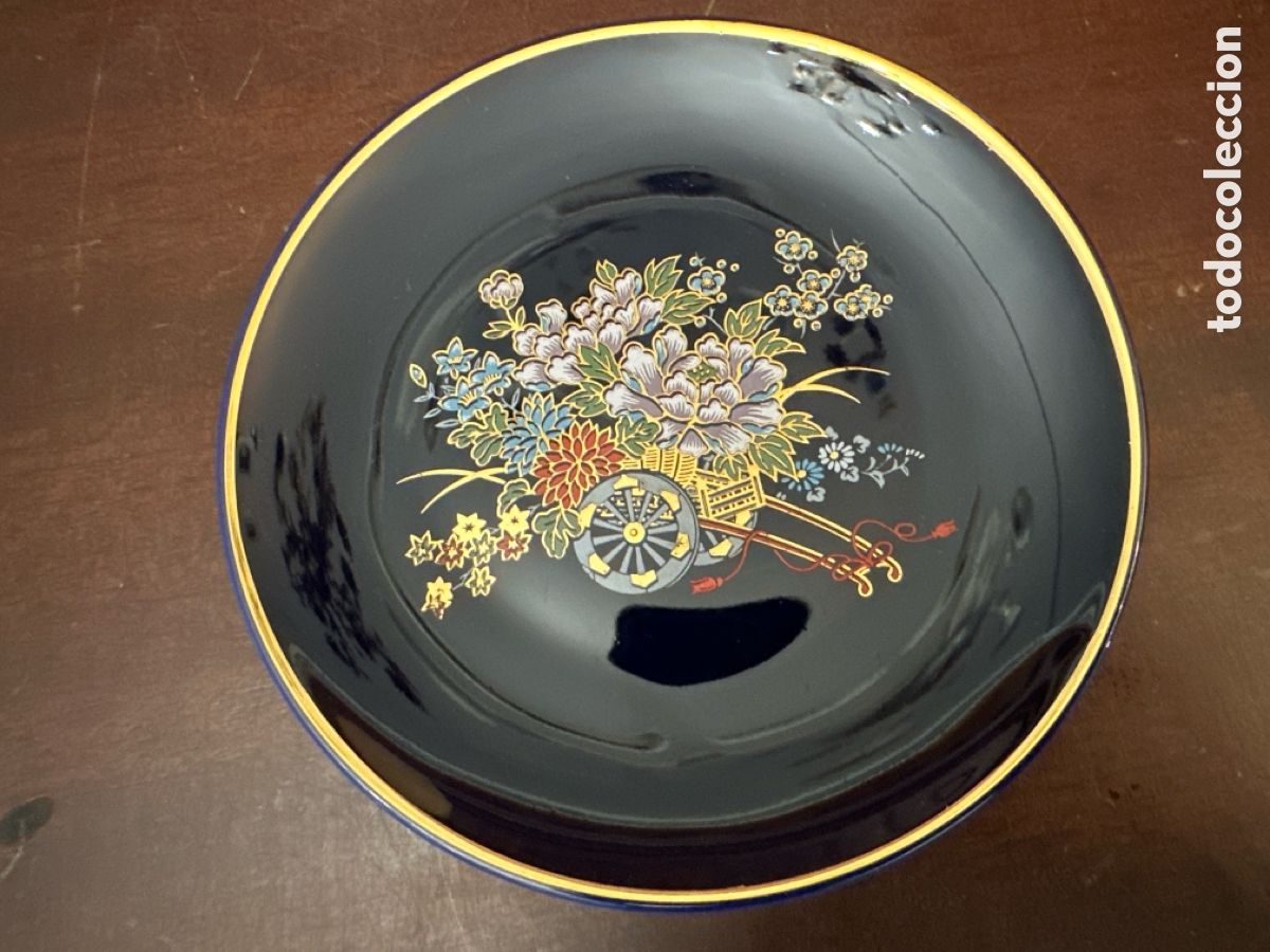Antig&uuml;edades: PRECIOSO PLATO DECORATIVO DE PORCELANA JAPONESA