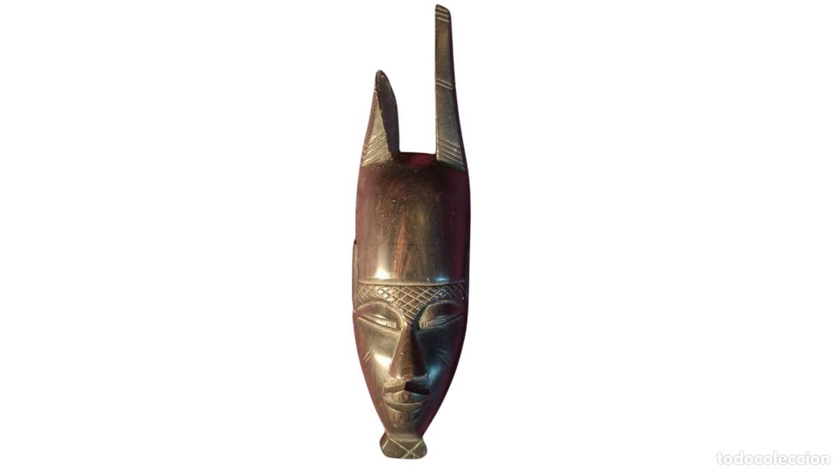 Antiquit&eacute;s: M&Aacute;SCARA AFRICANA TALLADA MADERA MACIZA &middot; ESTILO BAOUL&Eacute;/GURO &middot; CAOBA &middot; A&Ntilde;OS 50/80