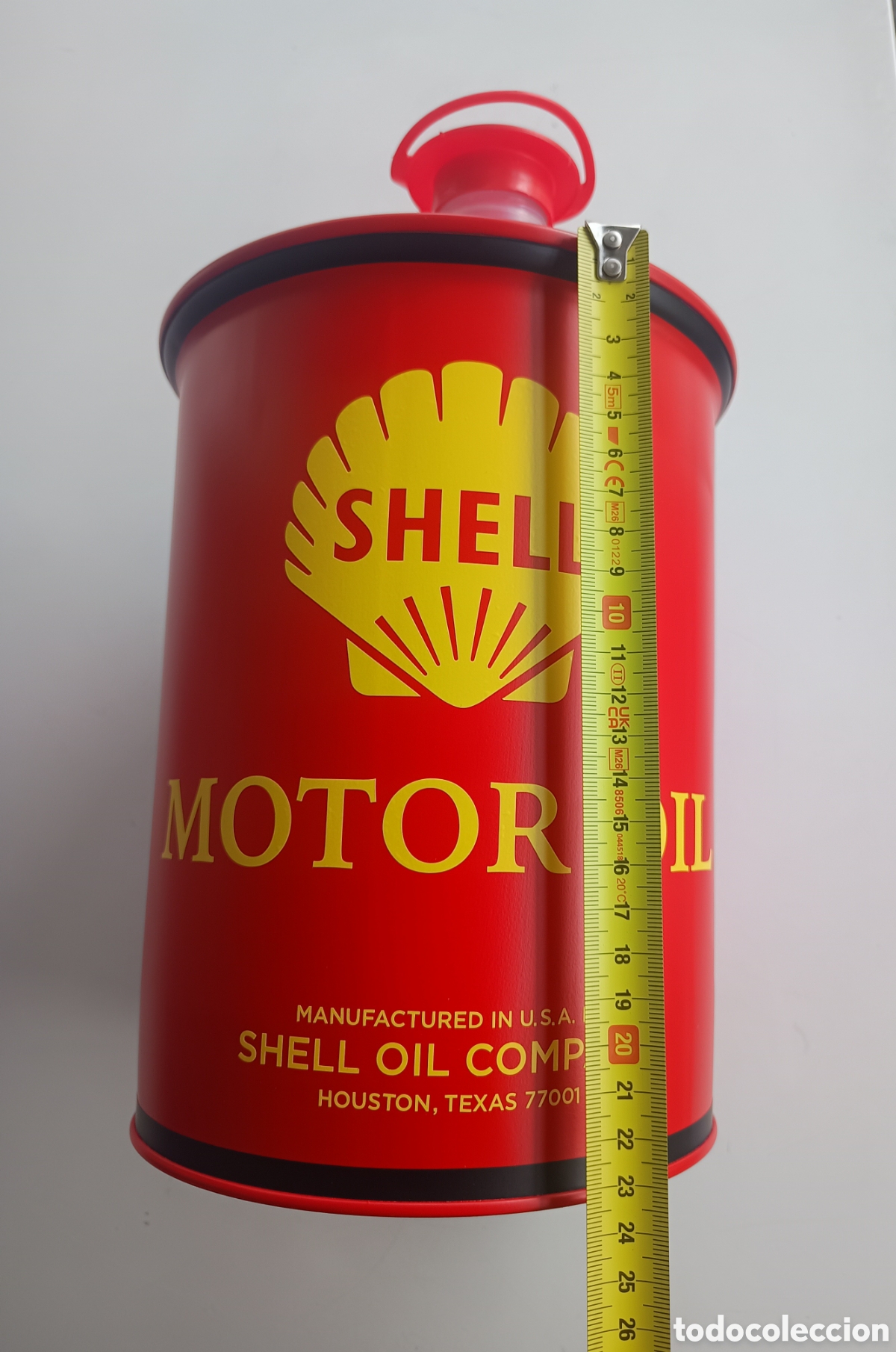 Antig&uuml;edades: Lata decorativa Shell Motor Oil - Foto 7