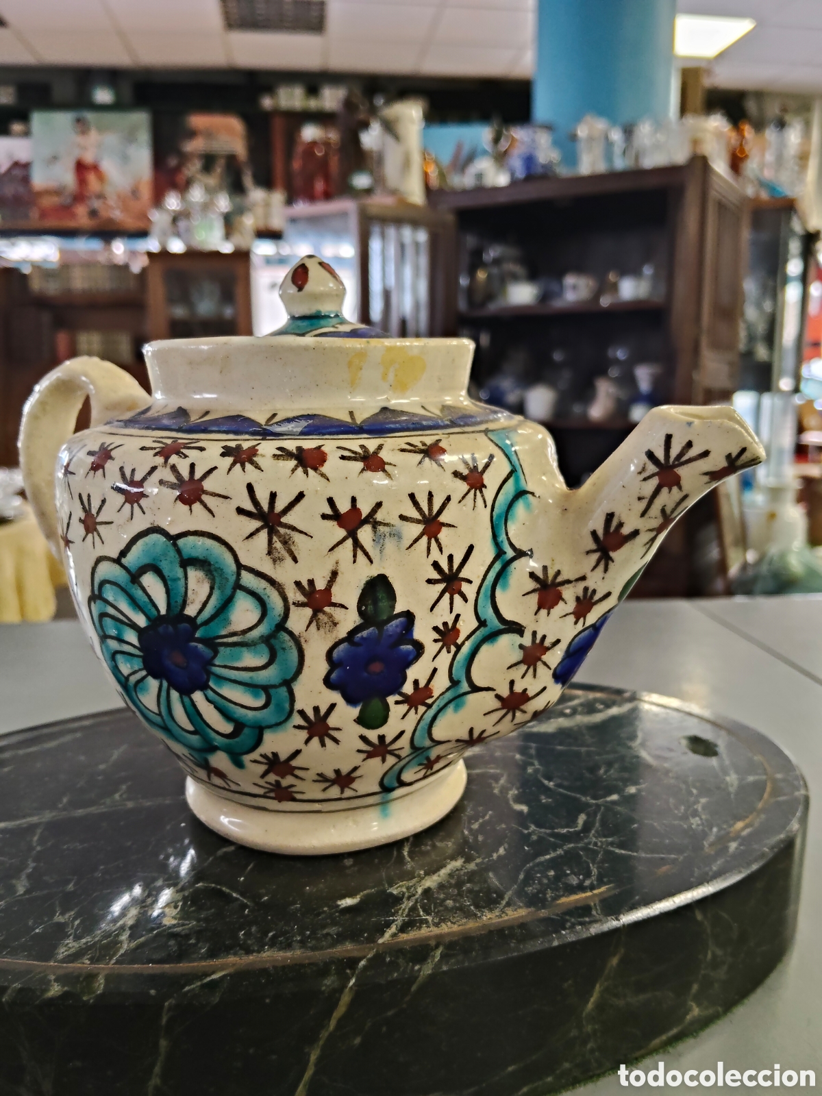 Antig&uuml;edades: Magn&iacute;fica tetera antigua - Foto 1