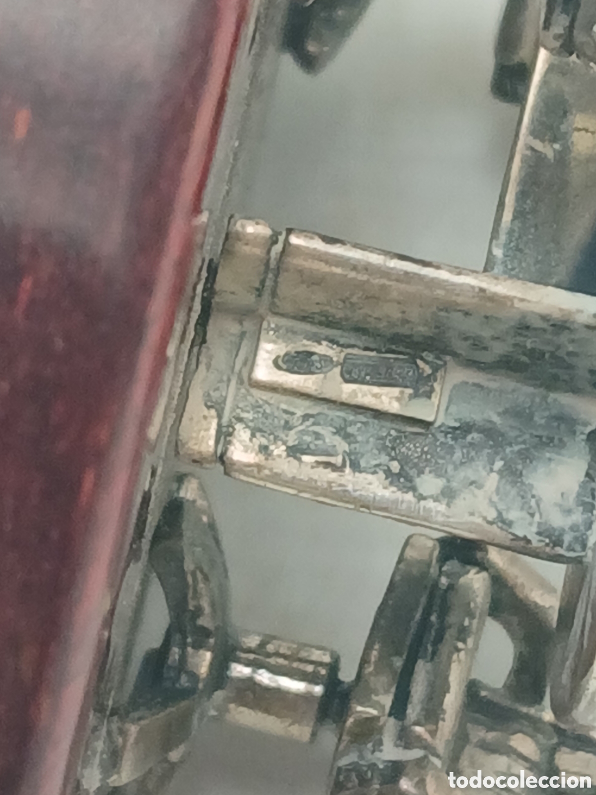 Antig&uuml;edades: Oficina. Miniatura en plata 925mls base madera - Foto 6