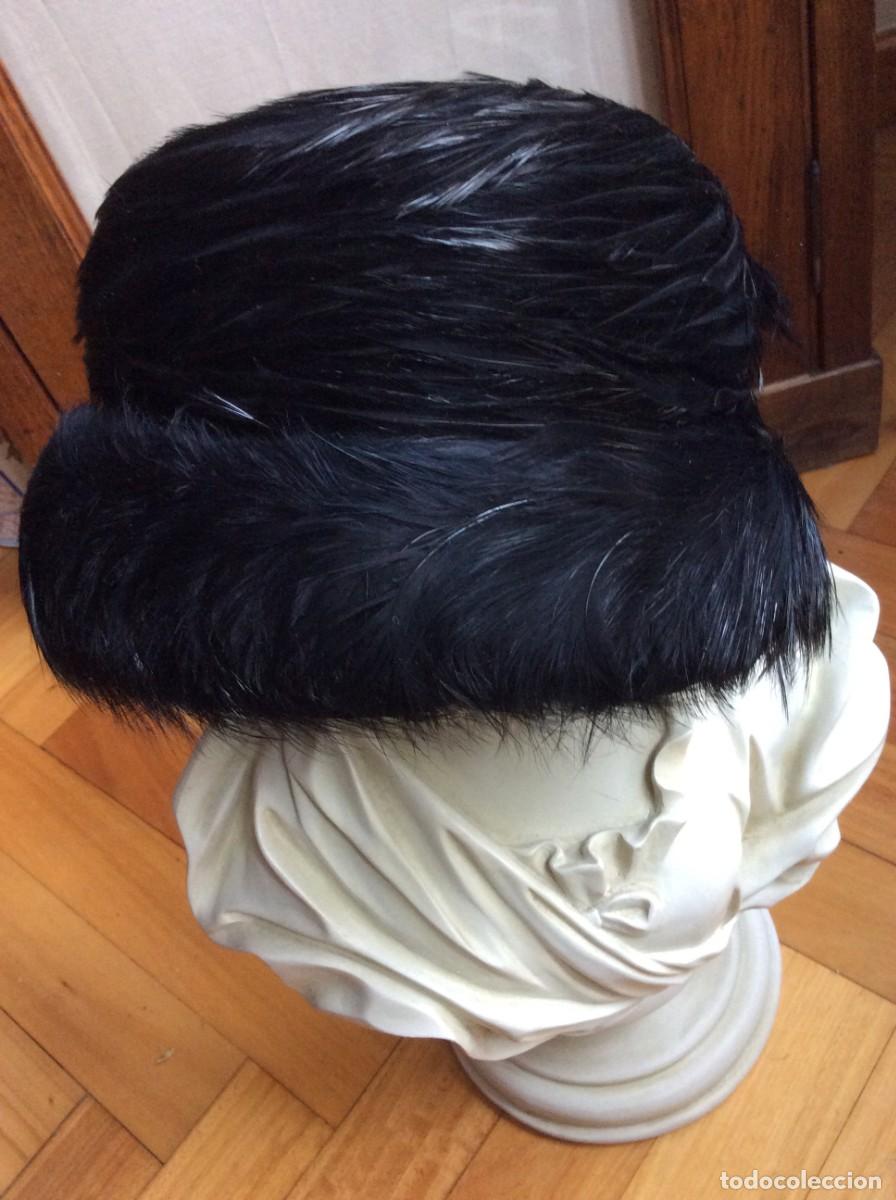 Antig&uuml;edades: ANTIGUO SOMBRERO SE&Ntilde;ORA - DE PLUMAS - PRINCIPIOS SIGLO XX