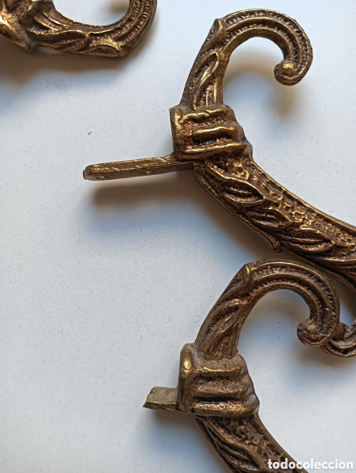 Antig&uuml;edades: 8 brazos para l&aacute;mpara bronce - Foto 4