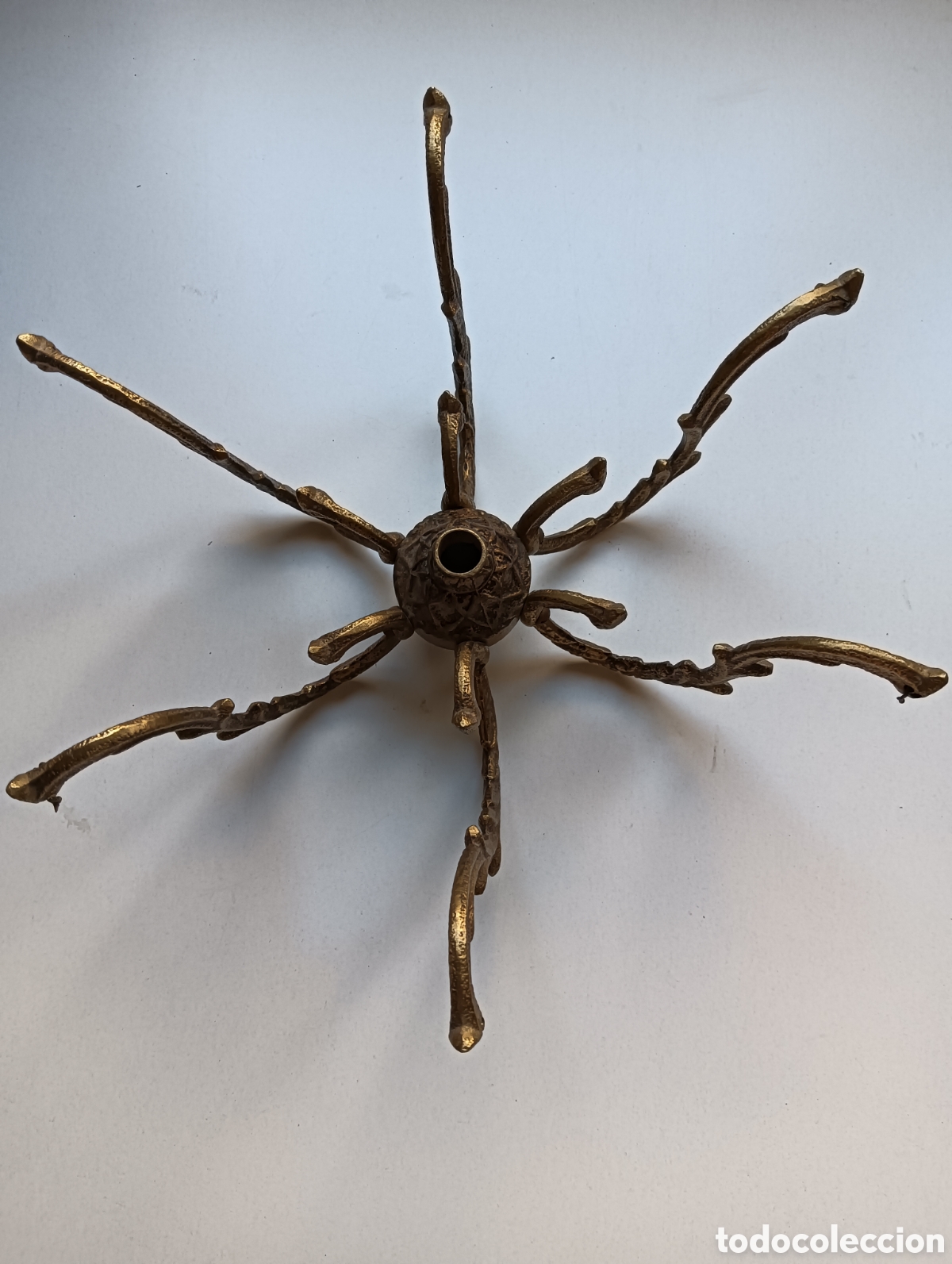 Antig&uuml;edades: Pieza 6 brazos para l&aacute;mpara de bronce - Foto 1