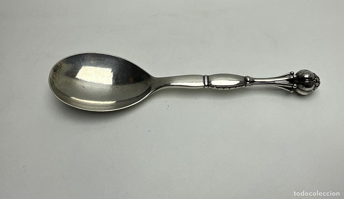 Antig&uuml;edades: GEORGE JENSEN - DINAMARCA - CUCHARA DE SERVIR PLATA DE LEY - RARO MODELO N&ordm; 38