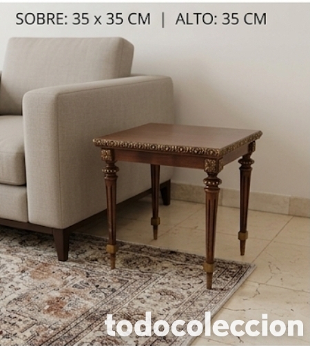 Antig&uuml;edades: Auxiliar Estilo Luis XVI &ndash; Madera Noble y Detalles &ndash; Impecable