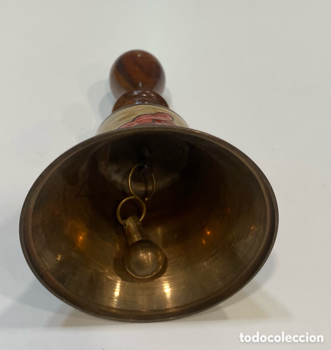 Antig&uuml;edades: Lote campanas bronce y ceramica - Foto 3
