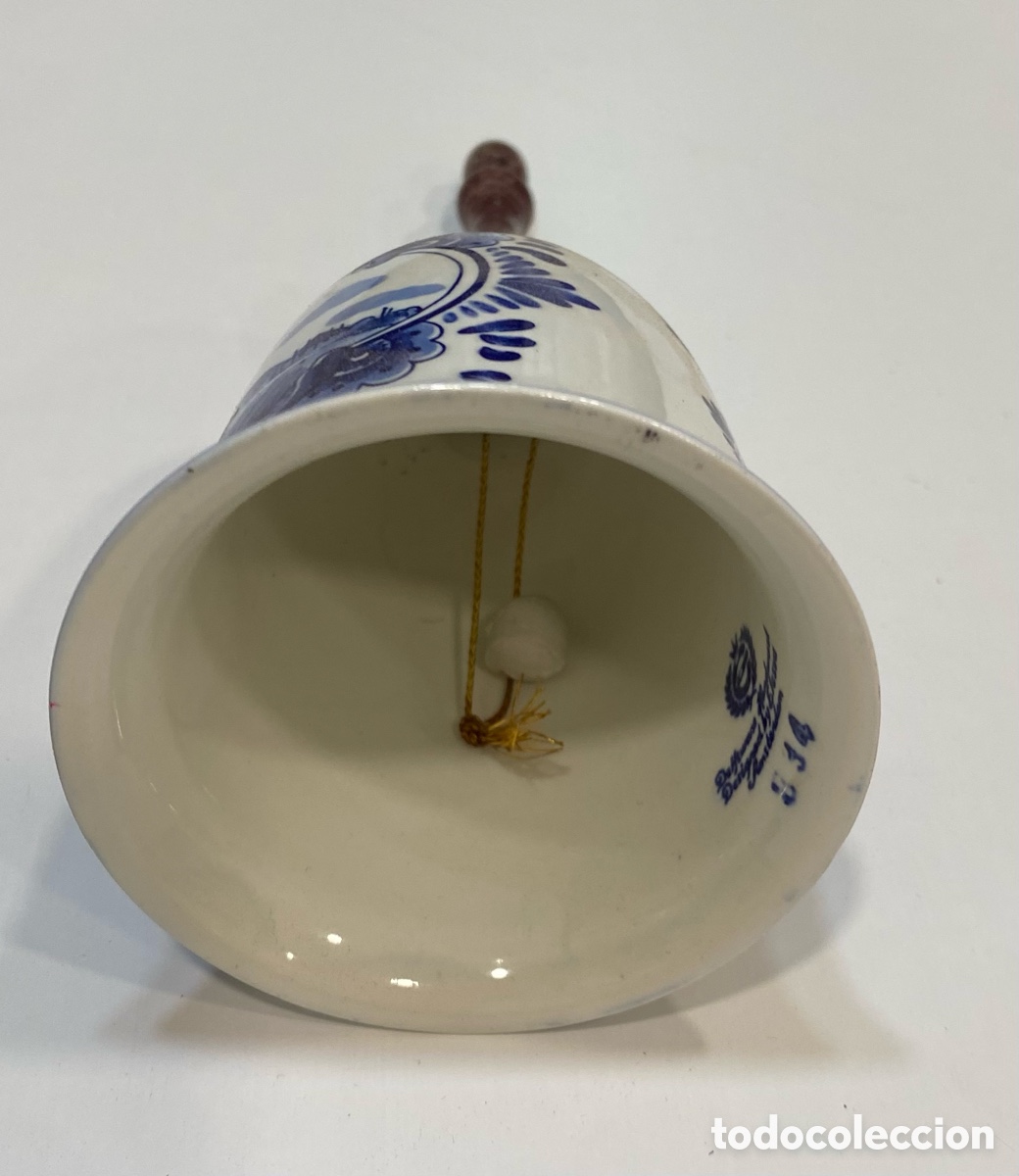 Antig&uuml;edades: Lote campanas bronce y ceramica - Foto 4