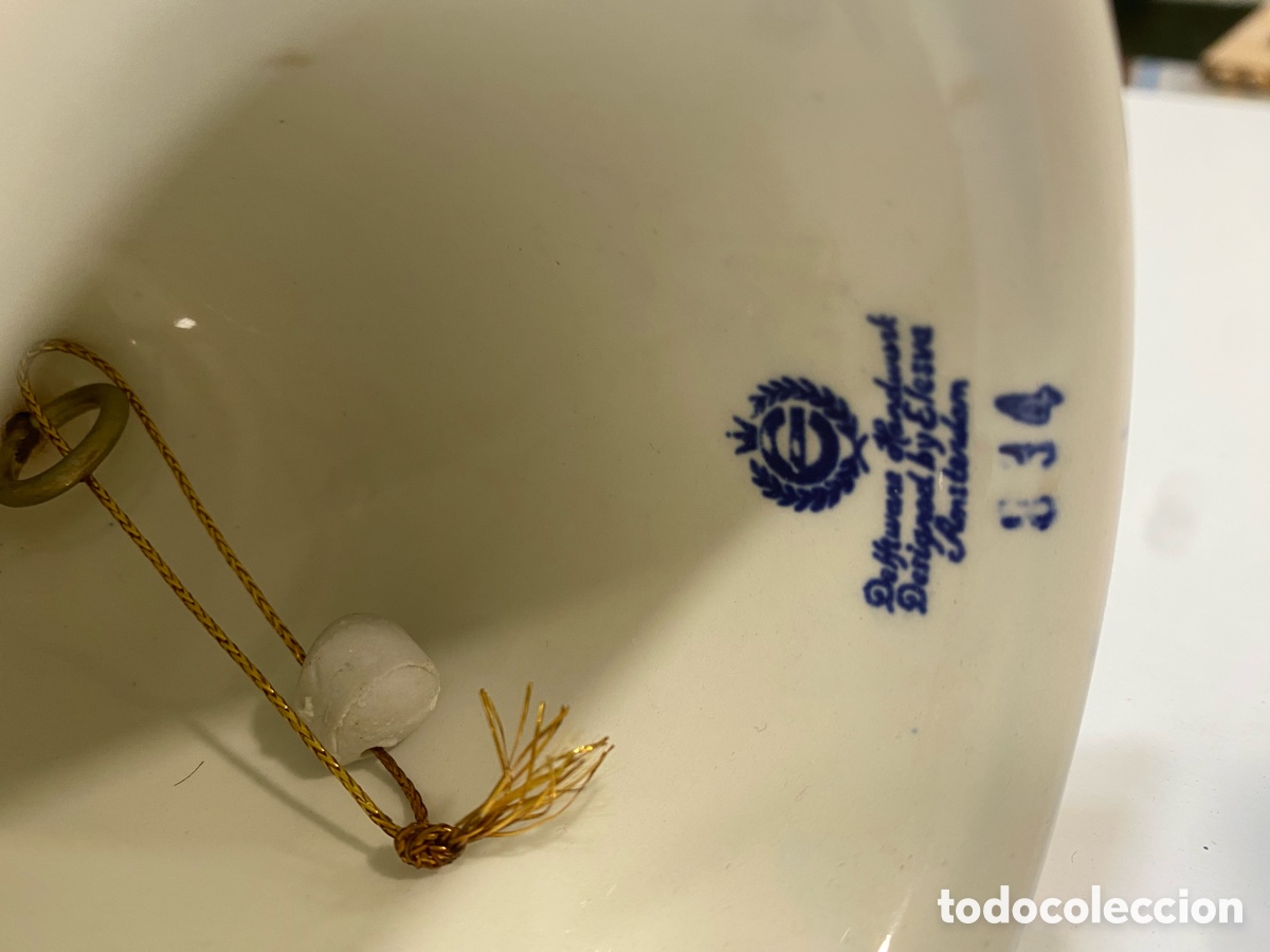 Antig&uuml;edades: Lote campanas bronce y ceramica - Foto 7