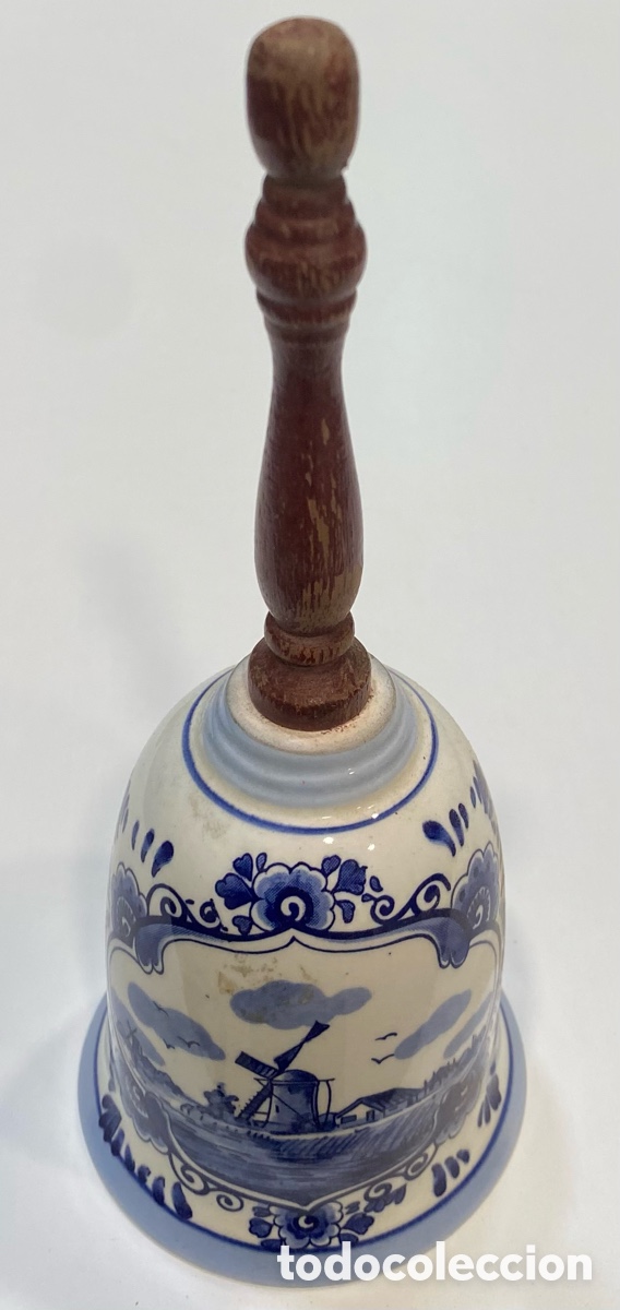 Antig&uuml;edades: Lote campanas bronce y ceramica - Foto 8