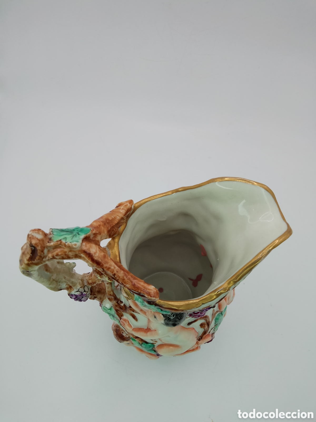 Antig&uuml;edades: Capodimonte jarra de porcelana - Foto 4